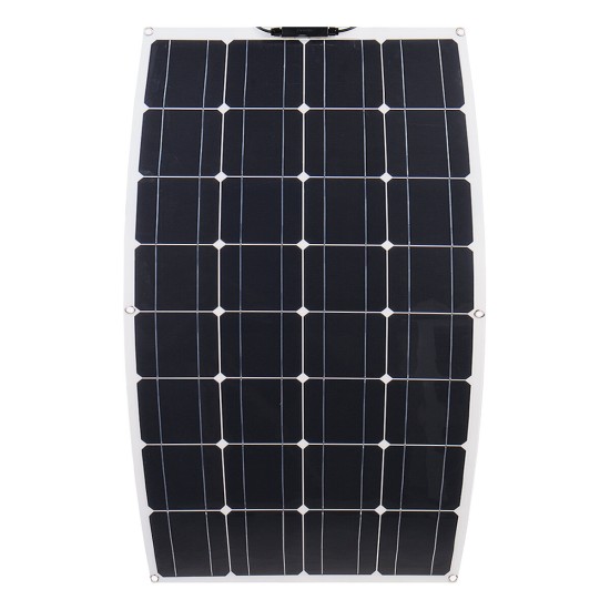 100W 18V Highly Flexible Monocrystalline Solar Panel Waterproof For Car RV Yacht Ship Boat