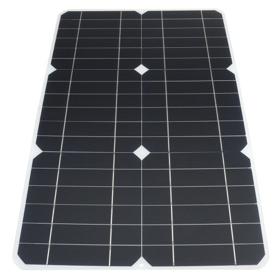 100W 18V Solar Panel Monocrystalline Silicon Battery Charger Kit for Cycling Climbing Hiking Camping