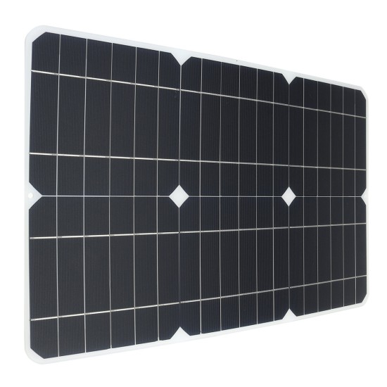 100W 18V Solar Panel Monocrystalline Silicon Battery Charger Kit for Cycling Climbing Hiking Camping