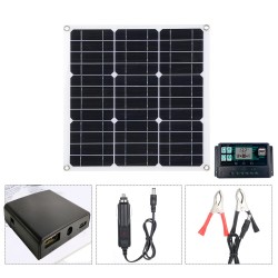 12V 50W PET Flexible Solar Panel Camping Solar Power Bank Battery Charge Systems Kit Complete 10/30/60/100A Controller 12V 24V 12V 50W PET Flexible Solar Panel Camping Solar Power Bank Battery Charge Systems Kit Complete 10/30/60/100A Controller 12V 24V