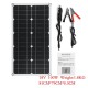 18V 100W Semi-flexible Solar Panel Battery Charger Lightweight Connector Charging for RV Boat Cabin Tent Car