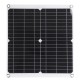 18V 50W PV Solar Panel Charger Kit Monocrystalline Solar Panels with 10 In 1 Adapter Cable