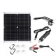 18V 50W PV Solar Panel Charger Kit Monocrystalline Solar Panels with 10 In 1 Adapter Cable