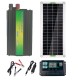 220V 1500W Peak Solar Power System Battery Charger Inverter+50W Solar Panel +60A Controller