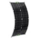 250W Max Portable Solar Panel Kit Dual DC USB Charger Kit Single Crystal Semi-flexible Solar Power Panel w/ 60A/100A Solar Controller