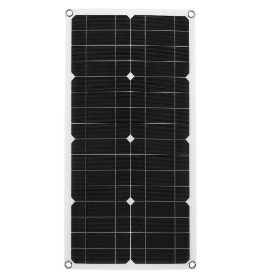 25W 18V Mono Solar Panel Single USB 12V/5V DC Monocrystalline Flexible Solar Charger For Car RV Boat Battery Charger Waterproof