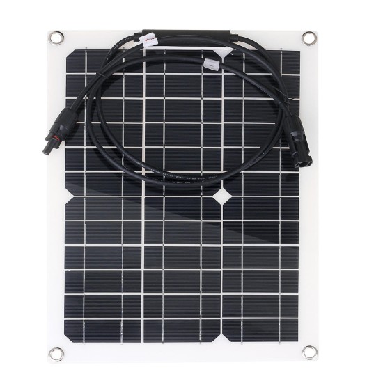 30W 18V Monocrystalline Solar Panel For Motorhome Boat Waterproof Solar Power Panel