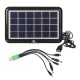 3.2W Portable Outdoor Solar Panel Polycrystalline Silicon With Interface Mobile Phone Fan Emergency Light Charging Board Output 6V One to Five Cables