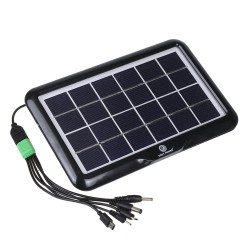 3.2W Portable Outdoor Solar Panel Polycrystalline Silicon With Interface Mobile Phone Fan Emergency Light Charging Board Output 6V One to Five Cables 3.2W Portable Outdoor Solar Panel Polycrystalline Silicon With Interface Mobile Phone Fan Emergency Light Charging Board Output 6V One to Five Cables
