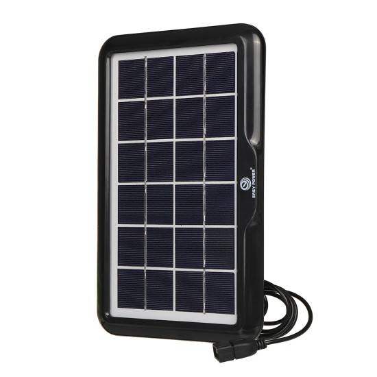 3.2W Portable Outdoor Solar Panel Polycrystalline Silicon With Interface Mobile Phone Fan Emergency Light Charging Board Output 6V One to Five Cables