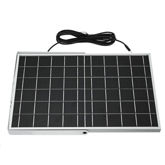 50W Portable Solar Panel Dual DC USB Charger Kit Solar Power Panel Micro USB Charger with 3m Cable