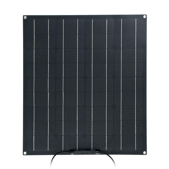 50W Solar Panel Matte Texture Field Vehicles Emergency Charger WIth 4 Protective Corners