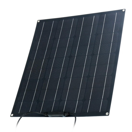 50W Solar Panel Matte Texture Field Vehicles Emergency Charger WIth 4 Protective Corners