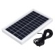 5W 12V Solar Panel Polysilicon Solar Power Panel Energy Saving W/ 3m DC Cabel