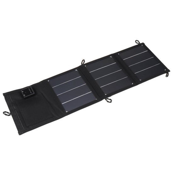 6V 15W Portable Solar Panel Kit USB Charger Kit Solar Outdoor Portable Mobile Phone Solar Panel Emergency Charging Folding Bag Power Panel