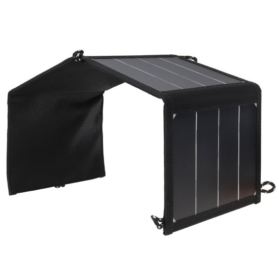 6V 15W Portable Solar Panel Kit USB Charger Kit Solar Outdoor Portable Mobile Phone Solar Panel Emergency Charging Folding Bag Power Panel