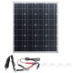 DC/USB 5V/18-12V 20/40/60W Fiber Solar Panel Kit Monocrystalline Flexible Solar Charger For Car Boat Battery Charger