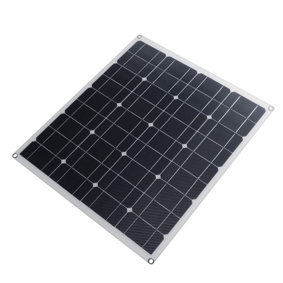 DC/USB 5V/18-12V 20/40/60W Fiber Solar Panel Kit Monocrystalline Flexible Solar Charger For Car Boat Battery Charger