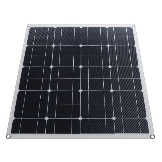 DC/USB 5V/18-12V 20/40/60W Fiber Solar Panel Kit Monocrystalline Flexible Solar Charger For Car Boat Battery Charger