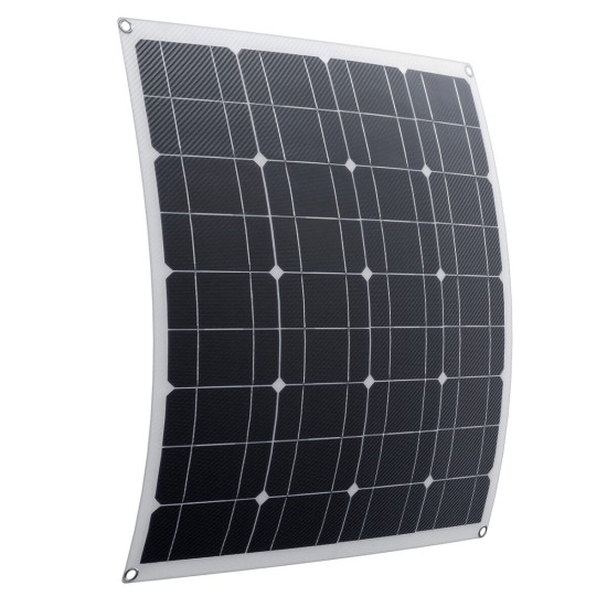 DC/USB 5V/18-12V 20/40/60W Fiber Solar Panel Kit Monocrystalline Flexible Solar Charger For Car Boat Battery Charger
