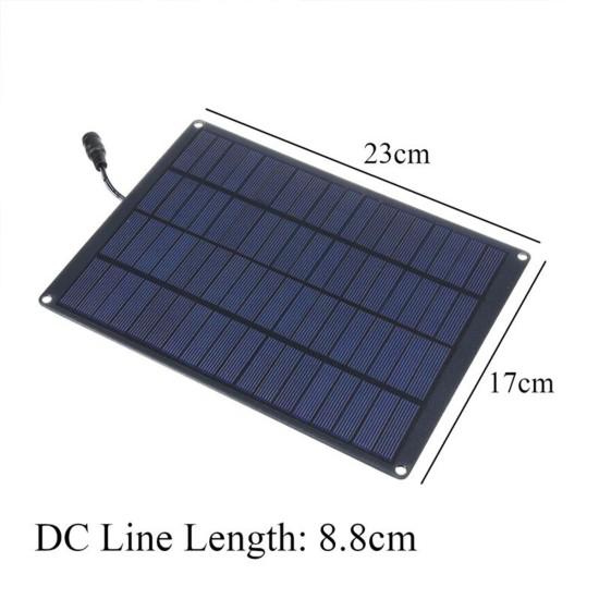 5.5W 18V Solar Panel Monocrystalline Silicon Laminated Solar Panel w/ 10A/20A/30A/50A Controller