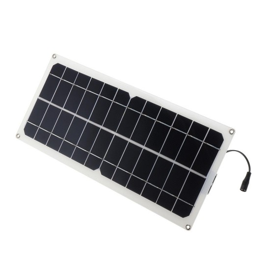 Monocrystalline Silicon Cell Solar Panel Double USB Interface 10W 12V/5V DC Crocodile Solar Panel