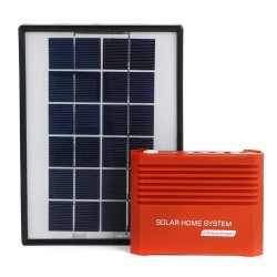 Solar Powered System 3.7V 4400mAh Li-on Battery USB Portable Emergency Light Camping Solar Panel Solar Powered System 3.7V 4400mAh Li-on Battery USB Portable Emergency Light Camping Solar Panel