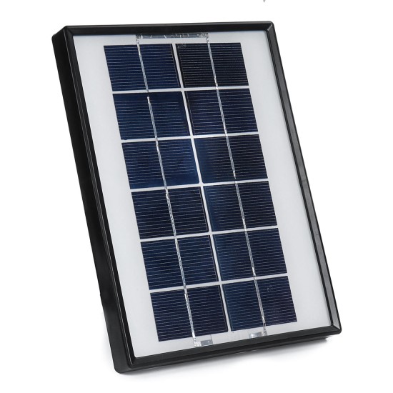 Solar Powered System 3.7V 4400mAh Li-on Battery USB Portable Emergency Light Camping Solar Panel