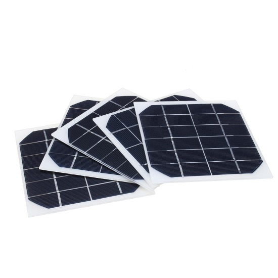 5Pcs 6V 350MA Monocrystalline 2W Mini Solar Panel Photovoltaic Panel