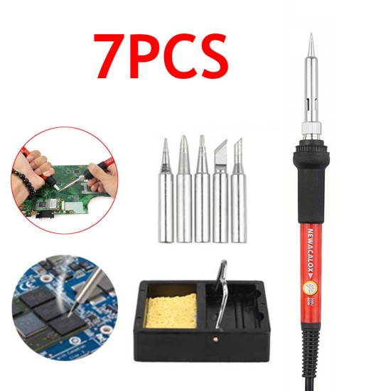 220V/110V 60W DIY Adjustable Temperature Electric Soldering Iron Welding Kit