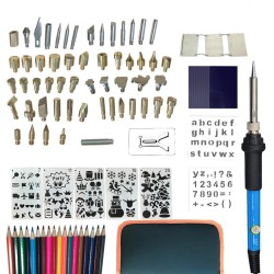 97 Pcs 110V~240V 60W DIY Adjustable Temperature Electric Soldering Iron Welding Kit 97 Pcs 110V~240V 60W DIY Adjustable Temperature Electric Soldering Iron Welding Kit
