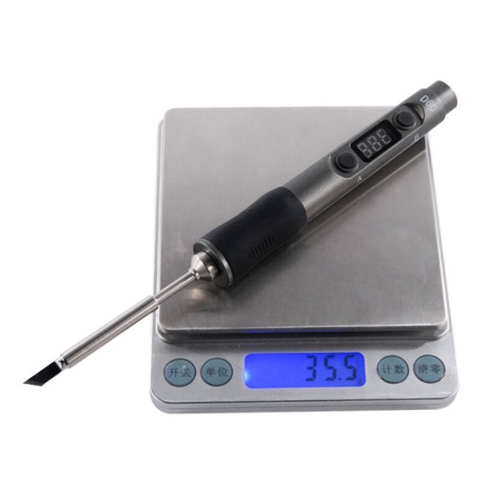 D60B Pro Portable Mini Constant Temperature Electric Soldering Iron Supports PD3.0 FPV Lipo Battery Powered Outdoor Repair Welding Tool