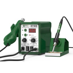 878D 2 in 1 110V/220V Digital Display Lead-free Hot Air Gun Soldering Rework Station with 3 Nozzles 878D 2 in 1 110V/220V Digital Display Lead-free Hot Air Gun Soldering Rework Station with 3 Nozzles