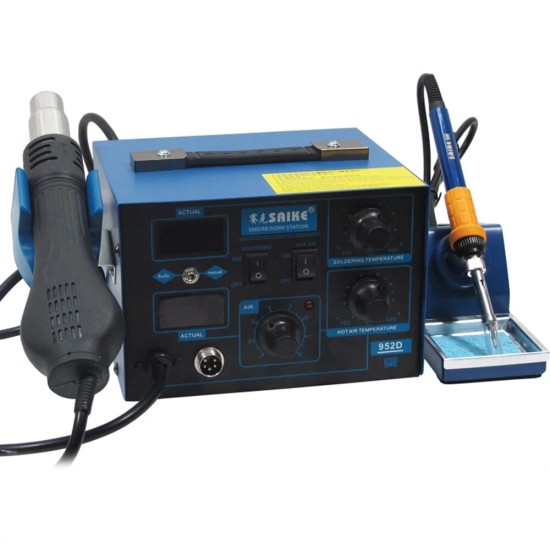 952D AC 110V / 220V 760W Soldering Station BGA 2 in 1 SMD Rework Soldering Station Hot Air Heater