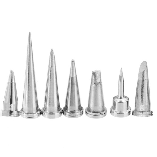 5pcs WELLER Tips Soldering Iron Tips Universal Lead Free Round LTB LTK LT1S LTO LT1L LTBB LTA