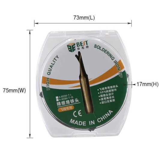 BEST BST-A-900M-T-I Lead Free Fine Soldering Iron Tips High Quality Fly Line Dedicated Soldering