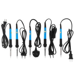 14PCS Soldering Iron Kit 60W Adjustable Temperature Soldering Tips Sucker Desoldering Wick Solder Wire Anti-static Tweezer Iron Stand Cleaning Sponge 14PCS Soldering Iron Kit 60W Adjustable Temperature Soldering Tips Sucker Desoldering Wick Solder Wire Anti-static Tweezer Iron Stand Cleaning Sponge