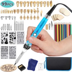 DIY 99Pcs Wood Burning Kit Engraving Tool with Switch Thermostat Soldering Iron Pen Kit DIY 99Pcs Wood Burning Kit Engraving Tool with Switch Thermostat Soldering Iron Pen Kit