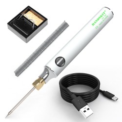 8W Soldering Iron 5V USB Charging Adjustable Temperature Electric Soldering Iron Kit with Soldering Stand Solderng Wire 8W Soldering Iron 5V USB Charging Adjustable Temperature Electric Soldering Iron Kit with Soldering Stand Solderng Wire