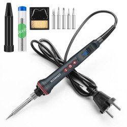 90W LED Digital Soldering Iron Kit 110V/220V Adjust Temperature Electrical Soldering Iron 4 Wire Core Welding Tools 90W LED Digital Soldering Iron Kit 110V/220V Adjust Temperature Electrical Soldering Iron 4 Wire Core Welding Tools