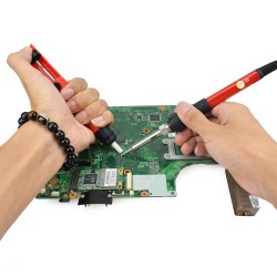 25Pcs 220V 60W Adjustable Temperature Electrical Solder Iron Kit SMD Welding Repair Tool Set Tool Box 25Pcs 220V 60W Adjustable Temperature Electrical Solder Iron Kit SMD Welding Repair Tool Set Tool Box