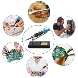 60W Electric Soldering Iron Kit 110V/220V Switch Adjustable Temperature with Toolbox 60W Electric Soldering Iron Kit 110V/220V Switch Adjustable Temperature with Toolbox