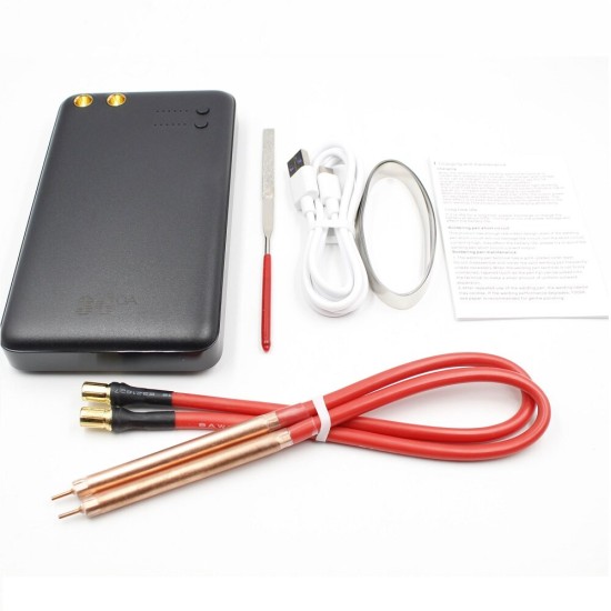 Portable Handheld Spot Welding Machine with 18650 Lithium Battery Nickel Sheet DIY with 5000mAh Power Bank