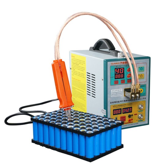 788S-PRO 110V/220V Spot Welding Machine Batteries Nickel Strip Connection Battery Spot Welder Battery Charging with 70B/71A/71B Spot Welding Pen