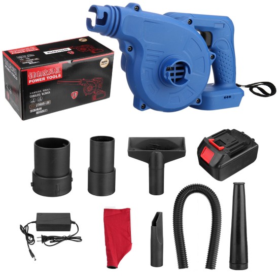 2-IN-1 Electric Air Blower Kit Cleaner Wireless Air Fan Dust Blowing Computer Dust Collector Adapted To MAKIITA Battery