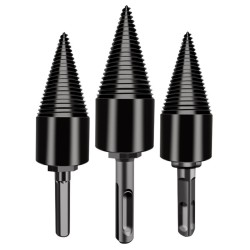 5 PCS 42mm/32mm Firewood Splitter Drill Round/Hex/Triangle/Wrench Shank Wood Cone Reamer Punch Driver Step Drill Bit Woodworking Tool 5 PCS 42mm/32mm Firewood Splitter Drill Round/Hex/Triangle/Wrench Shank Wood Cone Reamer Punch Driver Step Drill Bit Woodworking Tool