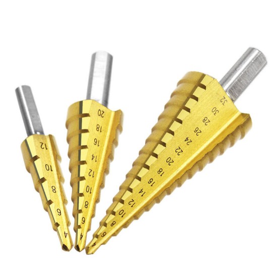 6PCS Drill Saw Drill Bit Multi-function Step Drill High-speed Steel Metal Drilling PVC Plate Hole Opener Drill Bit