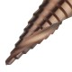 HSS-Co M35 Cobalt Step Drill Bit Triangle Shank 4-12/4-20/4-32mm Spiral Flute Step Drill