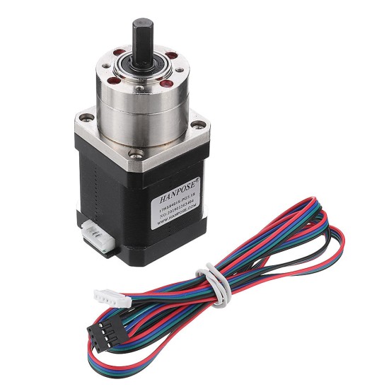 17HS8401S-PG Nema 17 Extruder Gear Stepper Motor 42 Motor Ratio Planetary Gear Stepper Motor