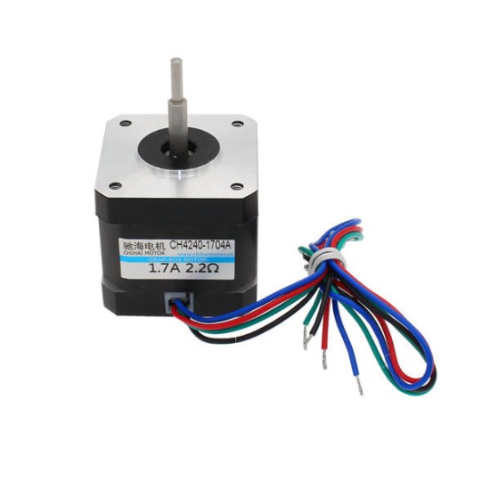 42mm 2 Phase 4 Wire Stepper Motor Brushless Motor 3mm Shaft 1.7A